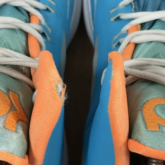 Nike KD 5 Easter Basketball Sneakers Blue Low Top Athletic 554988-402 Size 11 main image 7